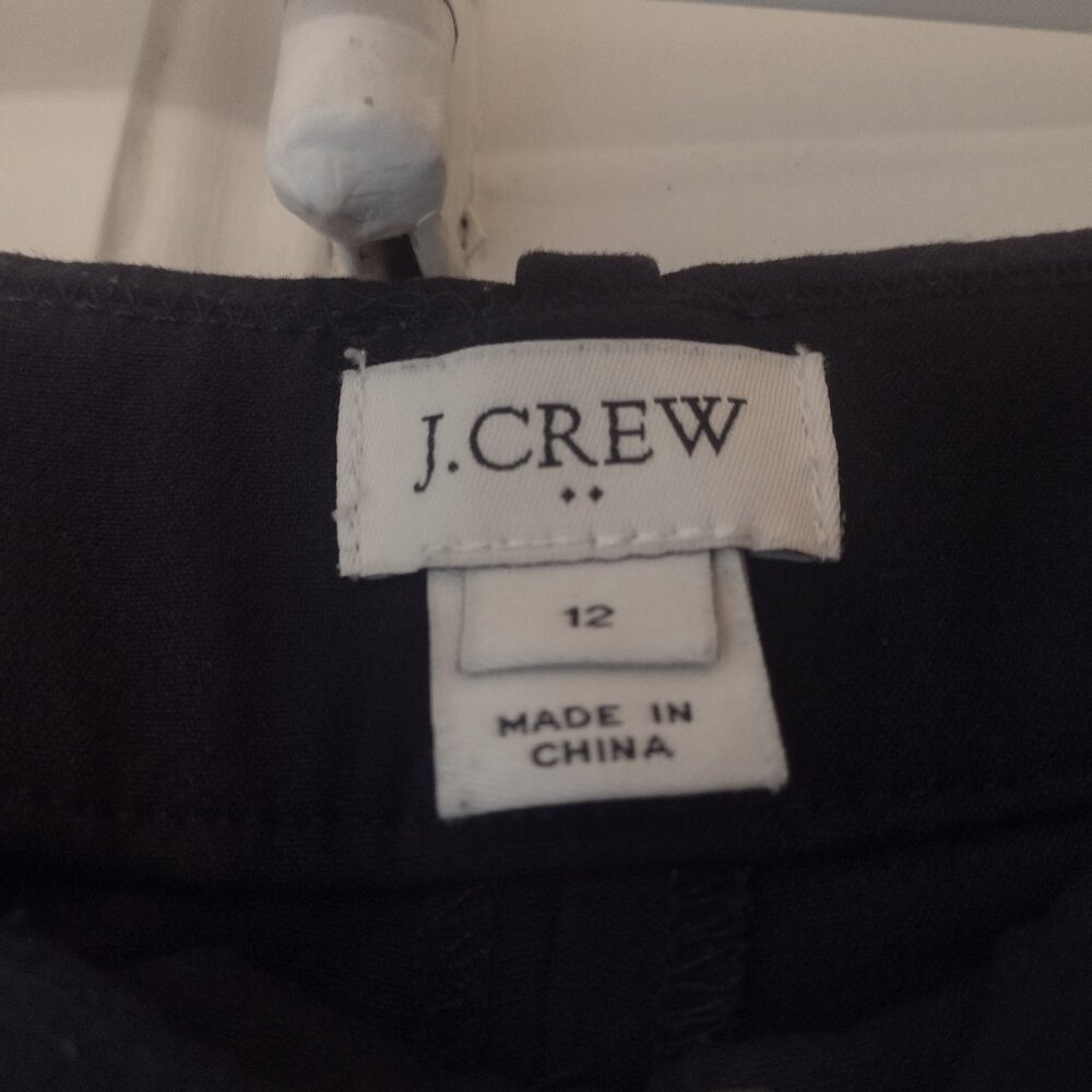 J Crew washable navy suit pants size 12